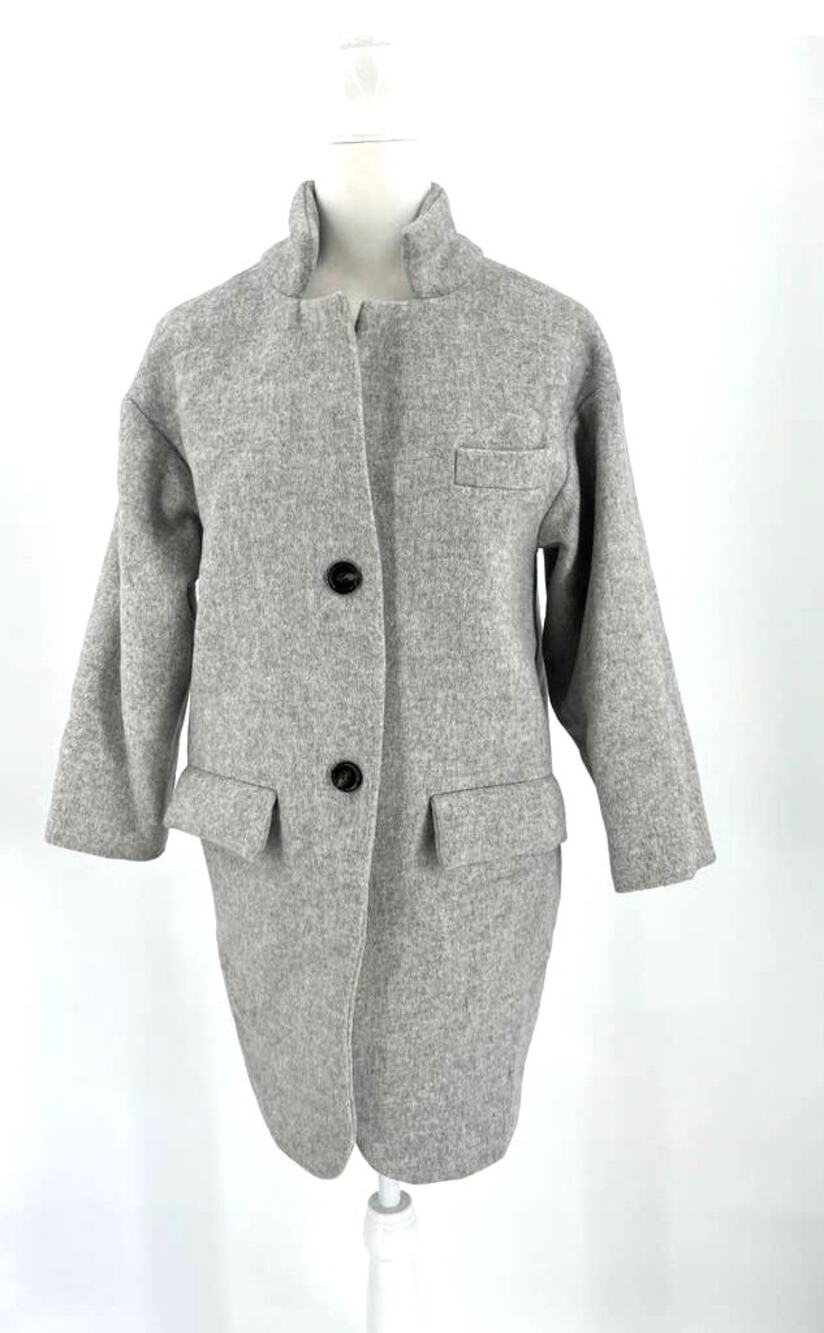 Wool Cashmere 3/4 Length Sleeve Coat